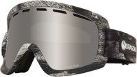 Dragon D1 OTG Goggles + Bonus Lens - torn birch/lumalens silver ion lens + luma blue flash lens