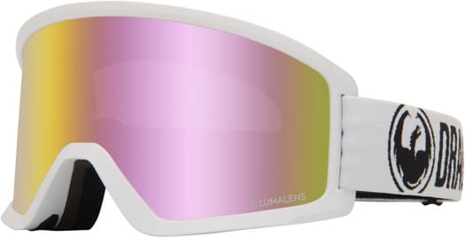 Dragon DX3 OTG Goggles - white/lumalens pink ion lens - view large