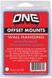 Snowboard Wall Hanging Offset Mounts