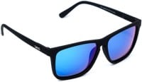 Dang Shades Recoil Polarized Sunglasses - black/blue mirror polarized lens