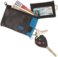 Chums Surfshorts Wallet - black/ocean blue