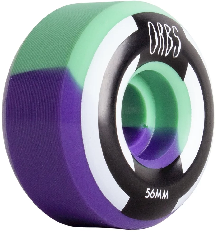 Welcome Orbs Apparitions Mint Lavender Swirl 56mm 99a Skateboard Wheels 