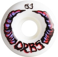 Orbs Apparitions Skateboard Wheels - white 53 (99a)