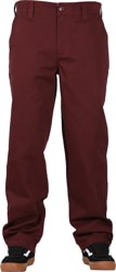 Theories Stamp Work Pants - wine
