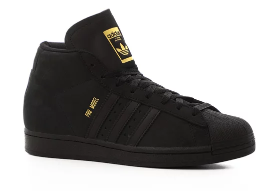 black and gold high top adidas