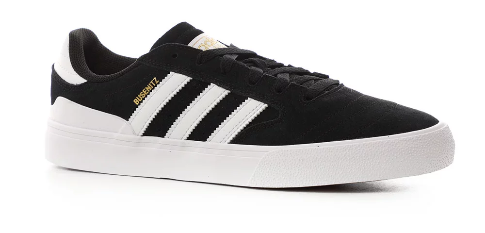 Adidas Busenitz Vulc II Skate Shoes - core black/footwear white - Free | Tactics