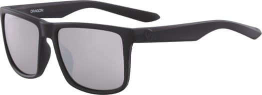 Dragon Meridien Sunglasses - matte black/silver ion lumalens - view large