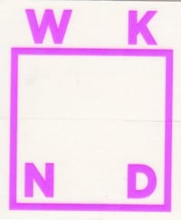 WKND Logo Sticker - neon purple