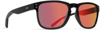 Dot Dash Bootleg Sunglasses - black gloss/red chrome lens