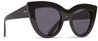 Dot Dash Women's Starling Sunglasses - black gloss/vintage grey lens