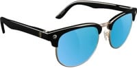 Glassy Morrison Polarized Sunglasses - black/blue mirror polarized lens