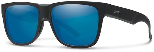 Smith Lowdown 2 Polarized Sunglasses - matte black/chromapop blue mirror polarized lens - view large