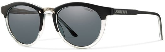 Smith Women's Questa Polarized Sunglasses - matte black crystal/gray polarized lens - view large