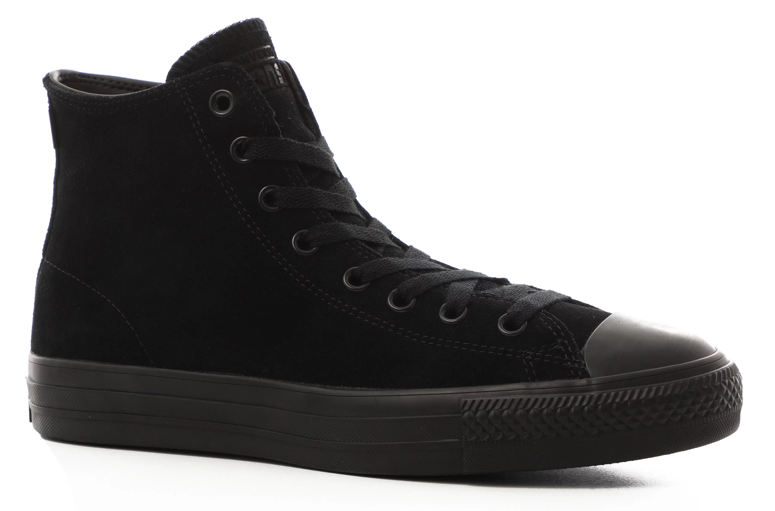 Converse Taylor All Pro High Skate Shoes - (suede) black/black/black - Free Shipping | Tactics