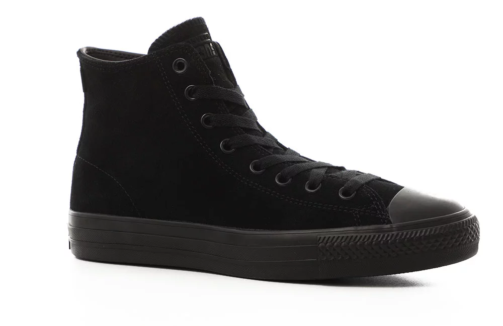 Transcend finansiel helgen Converse Chuck Taylor All Star Pro High Skate Shoes - (suede) black/black/ black | Tactics