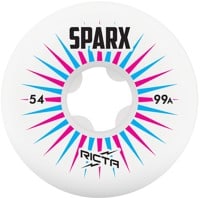 Ricta Sparx Skateboard Wheels - white/pink/blue v2 (99a)