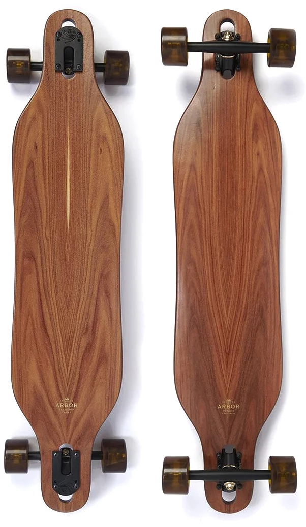 Arbor Axis Flagship 40" Complete Longboard - / black trucks trans amber wheels - Free Shipping