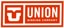 Union Corp Logo 7" Sticker - orange