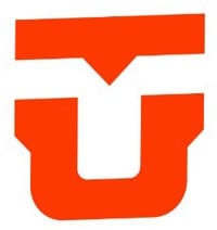 Union U Die Cut Sticker - orange