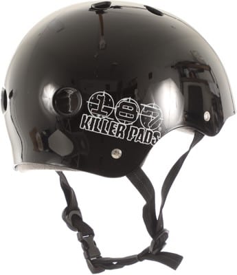 187 Killer Pads Pro Skate Sweatsaver Helmet - glossy black