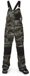 Volcom Swift Bib Overall Pants - service green camo