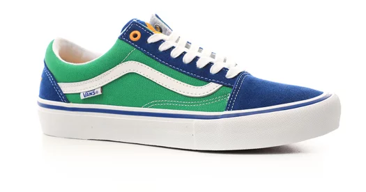 vans green and blue