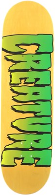 Creature Logo 8.0 Stumps Skateboard Deck - yellow - view large