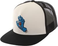 Santa Cruz Screaming Hand Front Trucker Hat - white/black