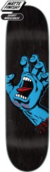 Santa Cruz Screaming Hand 8.6 Skateboard Deck - black