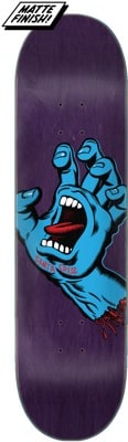 Santa Cruz Screaming Hand 8.375 Skateboard Deck - purple - view large