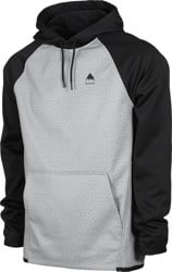 Burton Crown Weatherproof Fleece Hoodie - gray heather/true black