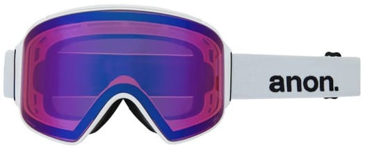 Anon M4 Cylindrical Goggles + MFI Face Mask & Bonus Lens - white