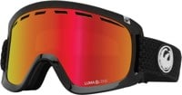 Dragon D1 OTG Goggles + Bonus Lens - split/lumalens red ion + lumalens rose lens