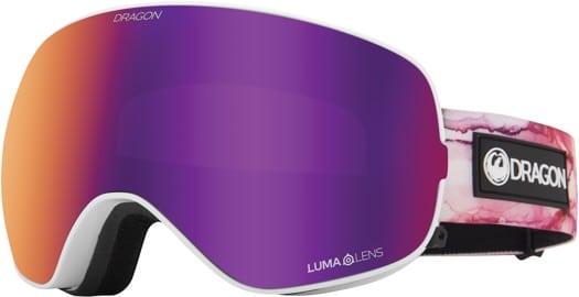 Dragon X2s Goggles + Bonus Lens - merlot/lumalens purple ion + lumalens light rose lens - view large