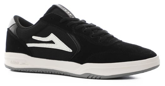 Lakai Atlantic Skate Shoes - black/light grey suede - view large
