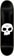 Zero Single Skull 8.0 Skateboard Deck - black/white