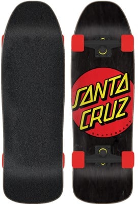 Santa Cruz Classic Dot 9.35 80s Cruzer Complete Cruiser Skateboard - black - view large