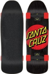 Santa Cruz Classic Dot 9.35 80s Cruzer Complete Cruiser Skateboard - black