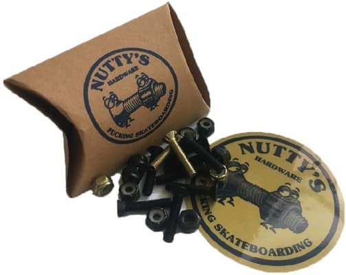 Nutty's Hardware Phillips Skateboard Hardware - black/gold - view large