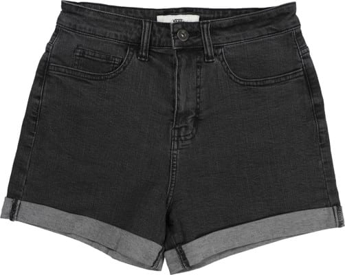Vans Women's High Rise Roll Cuff Shorts - black fade - view large