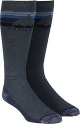 Burton Emblem Midweight Snowboard Socks - mood indigo heather