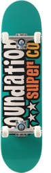 Foundation 3 Star 7.75 Complete Skateboard - teal