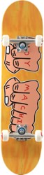 Toy Machine Fists 7.75 Complete Skateboard - yellow