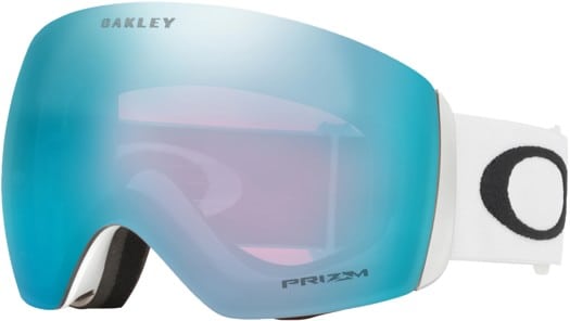 Oakley Flight Deck L Goggles - matte white/prizm sapphire iridium lens - view large