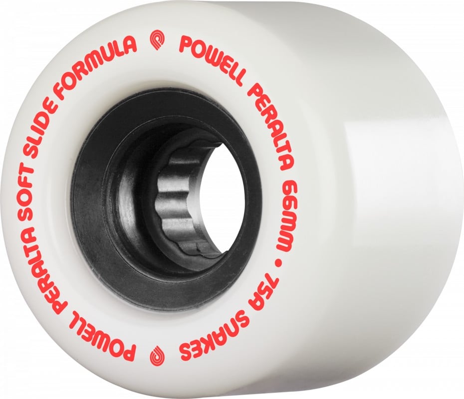 Powell Peralta Snakes Cruiser Skateboard Wheels white v2 66 (75a