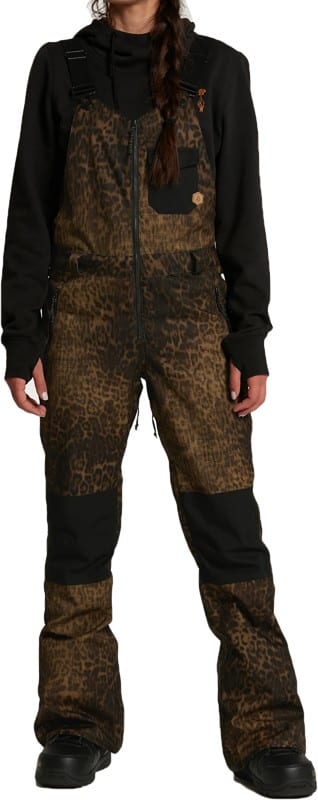 Volcom Women's Swift Bib Overall Pants (Closeout) - leopard - Free