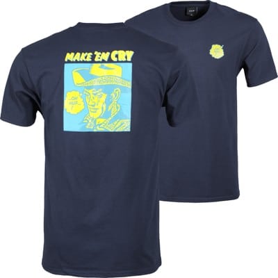 HUF Make Em Cry Dude T-Shirt - french navy - view large