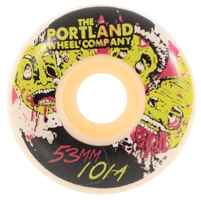 Portland Wheel Company Thrillers Skateboard Wheels - white (101a) - view large