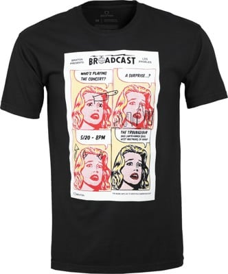 Brixton LA Broadcast T-Shirt - black garment dye - view large