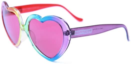 Happy Hour Heart Ons Sunglasses - rainbow fade - view large